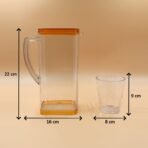 Resistant Glass Jug for Juice, Milk, Cold or Hot Beverages (plastic) - Image 5