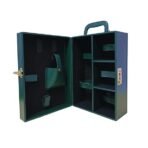 Presents Premium Portable Bar Set with Travel Case ? 11-Piece Cocktail Shaker Set with Glasses, Tools & Lock ? Travel Mini Bar Kit for Home,Parties & Gifting ? Green Leather Finish - Image 6