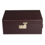 Presents Premium Portable Bar Set with Travel Case ? 11-Piece Cocktail Shaker Set with Glasses, Tools & Lock ? Travel Mini Bar Kit for Home,Parties & Gifting ? Brown Leather Finish - Image 5