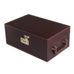 Presents Premium Portable Bar Set with Travel Case ? 11-Piece Cocktail Shaker Set with Glasses, Tools & Lock ? Travel Mini Bar Kit for Home,Parties & Gifting ? Brown Leather Finish - Image 4