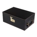 Presents Premium Portable Bar Set with Travel Case ? 11-Piece Cocktail Shaker Set with Glasses, Tools & Lock ? Travel Mini Bar Kit for Home,Parties & Gifting ? Black Leather Finish - Image 4