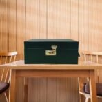 Presents Premium Portable Bar Set with Travel Case ? 11-Piece Cocktail Shaker Set with Glasses, Tools & Lock ? Travel Mini Bar Kit for Home,Parties & Gifting ? Green Leather Finish - Image 2