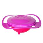 Portable Non Spill Feeding Toddler Gyro Bowl 360 Degree Rotating Dish - Image 3